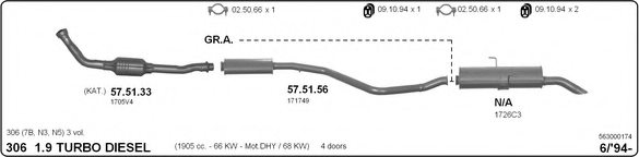 IMASAF 563000174 Exhaust System